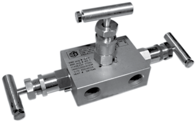 Hex Valve In-Line Three-Valve Manifold, HM45 Series